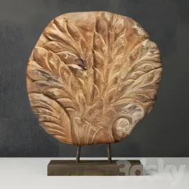 Piece of wood with a base zara home
